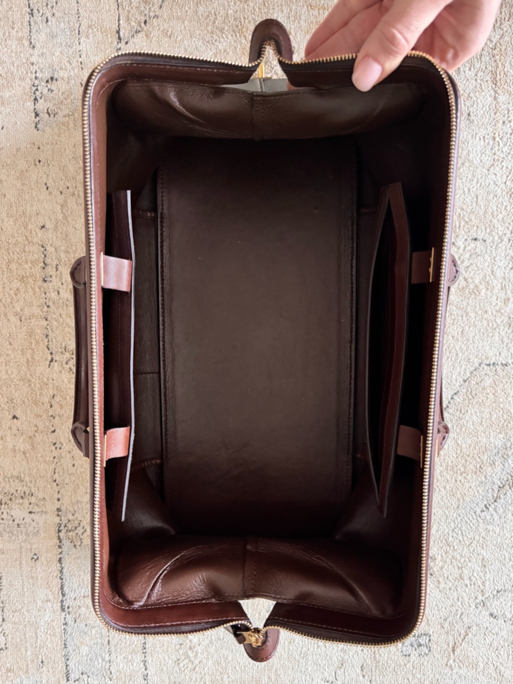 Celine elephant grey leather long frame doctor bag 2011 - Picture 3 of 3